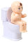 PERTID Squirter Pipi Spielzeug für Jungen | Squirt Wee Boy sitzend auf der Toilette, Peeing Boy Squirter Toys Shooting Water sitzend auf der Toilette, Prank Joke Toy für Halloween Cipliko, 1