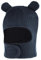 LACOFIA Baby Schalmütze Kleinkind Jungen Mädchen Schlupfmütze Kinder Warm Wintermütze Earflap Beanie Strickmütze Bär Hut mit 2 Öhrchen Marineblau 2-4 Jahre L
