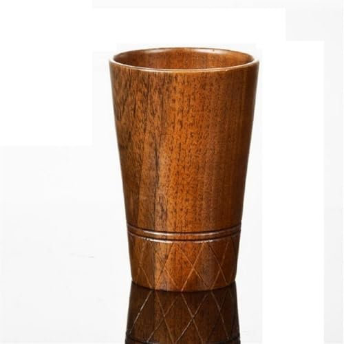 DUNSBY Coupe Totem 150 ML 200 ML 250 ML Verre à Cocktail En Bois Tasse À Bière Tasse En Bois Jus De Fruits Verres À Cocktail Totems Cup (Color : Black)