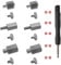 Pc Parts M2 Screws Kit,17pcs NVMe Motherboard Screws Ssd M.2 Screws Compatible with MSI ASUS Gigabyte NGFF Motherboard Computer Laptop Accessories
