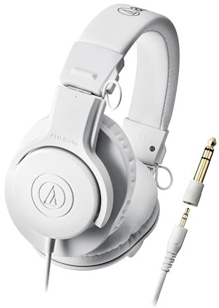 Audio-Technica Auriculares ATH-M20x, color blanco