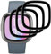 Panzer Schutz Glas für Fitbit Versa 4/ Sense 2, 3 Stück Tempered Glass[Anti-Kratzen][Sans Bulless][Fingerabdruck kompatibel][9H Härte]Displayschutz