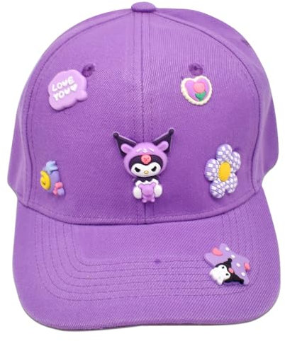 Kurromi Baseball Kappe Kinder Cartoon Anime Baseball Caps Sport Baseball Caps Kinder Schule Sport Cartoon Casual Athletic Baseball Cap verstellbare Hüte für Jungen Mädchen 43-54cm