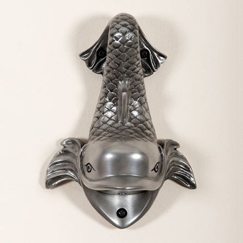 On The Wall Bottle Opener - Dolphin Fish - Silver