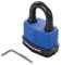 Silverline 802531 Wetterbeständiges Vorhängeschloss mit Zahlenkombination 50 mm, Blau