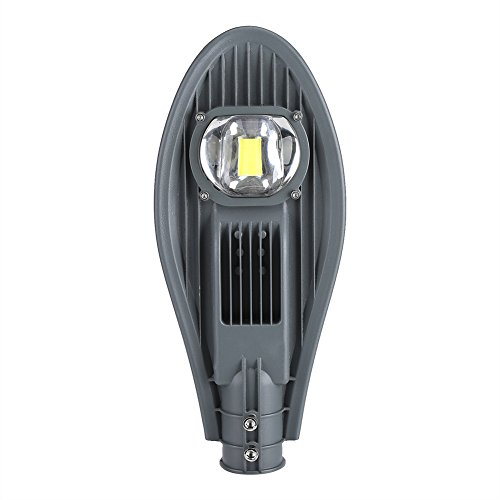 Tnfeeon LED Straßenlampe Straßenleuchte Wasserdicht IP65 Sicherheit Flutlicht Pfosten Lampe Tor Beleuchtung Lichter AC 85-265V für Outdoor Gehweg Garten(50W kühles Weiß)