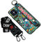Cool Handyhülle Kompatibel mit Apple iPhone X/XS Hülle Weiche Silikon Gel Schutzhülle Kratzfest Bumper Case Mit Armband Ständer und Band Graffiti Design Cover für Männlich(Geist)