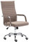CLP Ergonomischer Bürostuhl Amadora I Höhenverstellbar, 360 Grad Drehstuhl I Kunstleder Oder Stoff Bezug I Langlebig, 120 kg Belastbar, Farbe:Taupe, Material:Stoff
