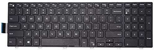 PUSOKEI Teclado para Computadora Portátil de 101 Teclas, Teclado de Aleación de Aluminio de Repuesto para 15 3000/15 5000/17-5000/5547/3542 (5 Millones de Veces la Vida útil)