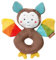 Fehn 067828 Ring-Greifling Fledermaus – Motorikspielzeug mit Rassel – treuer Begleiter für Babys und Kleinkinder ab 0+ Monaten, Mehrfarbig, 00067828