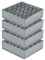 Joyoldelf 4 Stück Aufbewahrungsboxen für Socken und Unterwäsche, 24 Zellen Faltbare Boxen (Faltbox, Drawer Dividers, Schubladen Organizer Stoffboxen zum Aufbewahren von Socken（Hanfasche）