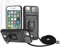 Zallagre Funda con Cuerda Compatible con iPhone 6 Plus/6S Plus/7 Plus/8 Plus,[2 Packs Cristal Templado],Ranura para Tarjetas,Cubierta de Cámara Deslizante Proteger,360 Anillo Soporte-Negro