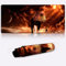 SIBREA Lion Großes Gaming-Mauspad, rutschfest, wasserabweisend, erweitertes Mauspad, Tastaturmatte, für MacBook, PC, Laptop, Heimbüro, XXL-Mauspad 15,7 x 35,4 Zoll