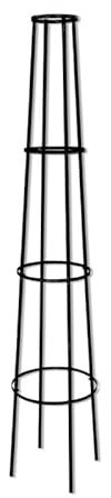 OUTIROR - Tuteur en Colonne pour Rosier et Plante Grimpante - Métal Vert - Hauteur 2m - Favorise la Croissance - Résistant aux intempéries - Diamètre Bas 44cm et Haut 19cm - Tube 16mm x 0.45mm - 2kg
