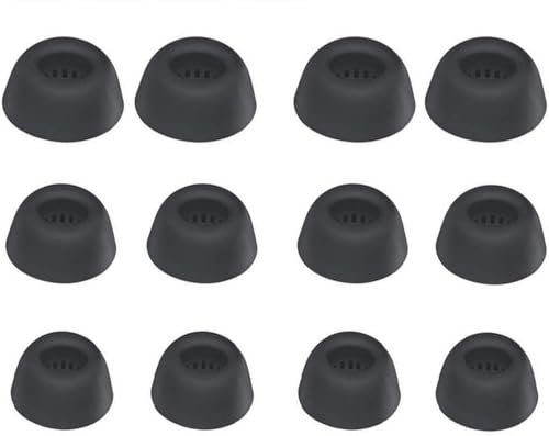 BLLQ Ersatz-Ohrstöpsel Kompatibel Mit Sound Core Von ANKer Liberty 4 NC - Silikon-Ohrstöpsel, Ersatz Für Liberty4NC, 3 Größen, 6 Paar, Schwarz 6PB126