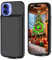 [7000mAh] Battery Case for iPhone 16,New Upgrade High Capacity Rechargeable Charging Case, Protective Portable Smart Backup Charger Cover for iPhone 16(1 Pack) Black
