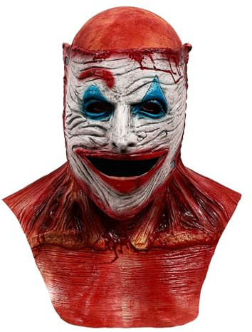 Applysu Doppellagige Magnetische Maske Realistische Gruselige Clown Halloween Masken Gruselige Latex Vollkopf Cosplay Requisiten für Maskerade