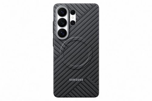 Samsung Carbon Magnet Smartphone Case EF-KS948, Hülle für das Galaxy S26 Ultra, Handy-Hülle mit Magnetring zur Anbringung von Zubehör, Schutz Case, stoßfest, dünn und griffig, Gray