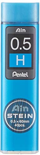Pentel C275-H AIN STEIN Pencil Lead 0.5 mm, Hardness H 40 Leads