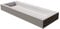 Lavabo sospeso o da appoggio PB2079 - Solid Stone - bianco opaco - 120 x 46 x 13 cm