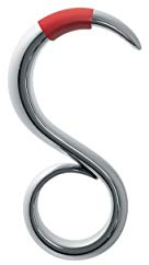 Alessi GCH04 StaySafe, No-touch key ring made from chrome-plated zamak