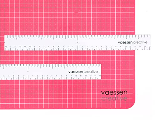Vaessen Creative Magnetstreifen, 28 cm, Weiß, Work Easy Tool 1009-041, Praktisches Hilfsmittel für Alle Bastelarbeiten, z. B. Grußkarten, Aquarelle und Scrapbook, 27mm, 4 Piece