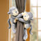NC Vorhang-Raffhalter aus Stoff und Plüsch, Cartoon-Tiere, 2 Stück, 30 cm x 3 cm, für Kinderzimmer-Dekoration
