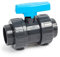 poolomio PVC 2-Wege Kugelhahn Klebeanschluss 63 mm