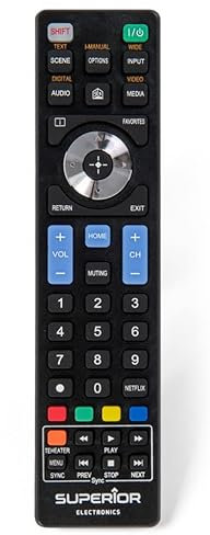 Re-Flix Télécommande universelle pour téléviseur Sony KD-43XG8305 KD-65XE8599 KDL-32EX707 KDL-40HX800 KDL-46S2010 KE-75XH9288