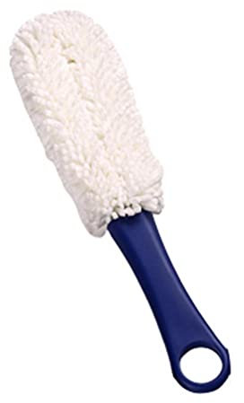 Copa de vidrio con punta de espuma flexible de cuello largo, decantador, copa, cepillo de lavado (Color : B)