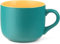 Tazza Grande in Ceramica 600ml - Ciotola per Cereali Con Manico, Tazza da Caffè, Tè, Cappuccino XXL in Porcellana