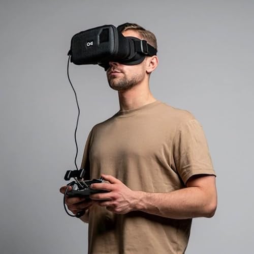 DroneMask 1 | FPV-Brille für DJI, FPV- und GPS-Drohnen | Patentiertes Unibody-Objektiv | Ultimativer Video-Headset-Bildschirm für Drohnen | FPV-Brillen, Skyview-Brillen | Immersive Erfahrung mit