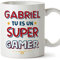 Mugffins Tasses Personnalisables pour GAMER - En Français - Cadeau Personalisé- Tu es Super - 11 oz / 330 ml