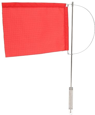 Bandera Indicadora de Viento Monotipos Bandera de Mástil Marino Indicador de Viento Bandera de Barco Roja de Acero Inoxidable para Veleros Yates Barcos Monotipos Bandera