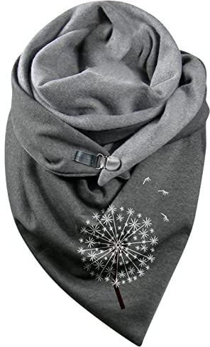 Schaltuch Damen, Vintage Einfarbig Quadratisch Halstuch Tücher Schwarz Kariert Winter Trachtentücher Winterschal Dicke Senfgelb Warm Weich Schal Damenschal