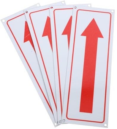 Anneome 4pièces Flèches Métal Pour Extérieur Panneaux Indication Directionnels Résistants Et Faciles à Installer Sur Murs Et Clôtures