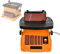 Oscillating Spindle Sander and Power Belt Sanders Set for Metal Rust Removal and Polishing, Adjustable Workbench for Precise Grinding Tools