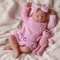JIZHI Lebensechte Reborn-Babypuppe – 20 Zoll Realistische Neugeborenen-Babypuppe mit Weichem Körper, Echtes Reborn-Puppen Mädchen mit Outfit und Komplettem Zubehör für Kinder 3+
