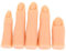 OHPHCALL 5pcs Silicone Fake Hand Model for Nail Art Practice Middle Finger Nail Practice Finger Hand Tool