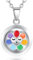 EUDORA Harmony Ball Bola Angel Caller Collier de Grossesse pour Femme, Sept Couleurs Fleur Ange Souhaitant Carillon Boule du Mexique Pendentif Bijoux Cadeau pour Enceinte, 114,3 cm + 76,2 cm