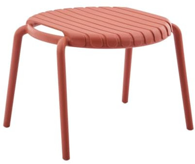 Vente-unique-Gartentisch stapelbar - Polypropylen - Rot - SESEH von MYLIA