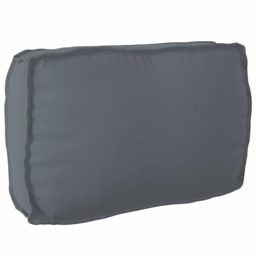 vidaXL Palettenkissen für Rückenlehne Anthrazit 70 x 40 x 12 cm, Garten und Terrasse, Moderne Außenkissen, wasserfest, ergonomisches Rückenlehnenkissen
