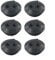 6 Pack Rubber Grommets 2 Holes Fuel Tank Seal Grommet for Brush Cutter Grass Trimmer Oil Pipe Hose Washer 20mm Bottom Diameter 24mm Outer Diameter 5mm Hole Diameter 18mm Tank Hole