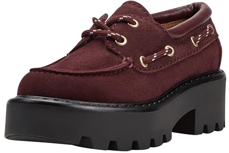Marc Fisher LTD Women's Peyten Loafer, Dark Red Suede 601, 8 UK