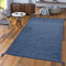 TT Home Handwebteppich Wohnzimmer Natur Webteppich Kelim Modern Baumwolle In Blau, Größe:120x170 cm