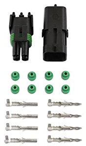 Connect 37329 Automotive Electrical Delphi Connector Kit 4 Pin Square