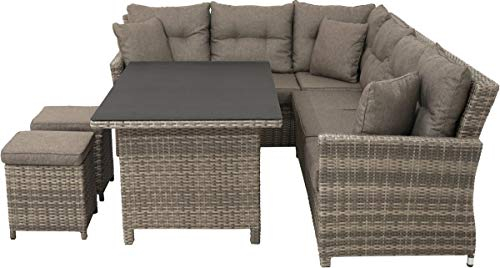 Ploß GmbH Rabida Lounge-Set Polyrattan Braun