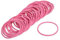 SCSpecial Elastici Capelli Donna per capelli 50 pezzi Fasce elastiche per capelli da 2,5 mm Fascette per capelli Porta coda di cavallo - Rosa