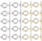 40 Sets Stainless Steel Round Toggle Clasp Alloy Toggle & T Bar Clasps for Bracelet Necklace Jewelry Making