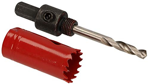 KOTARBAU Lochsäge 24 mm HSS mit Zentrierbohrer Lochfräse Bohrkrone Lochkreissäge Sägekranz für Metall, Edelstahl, Holz, Kunststoff